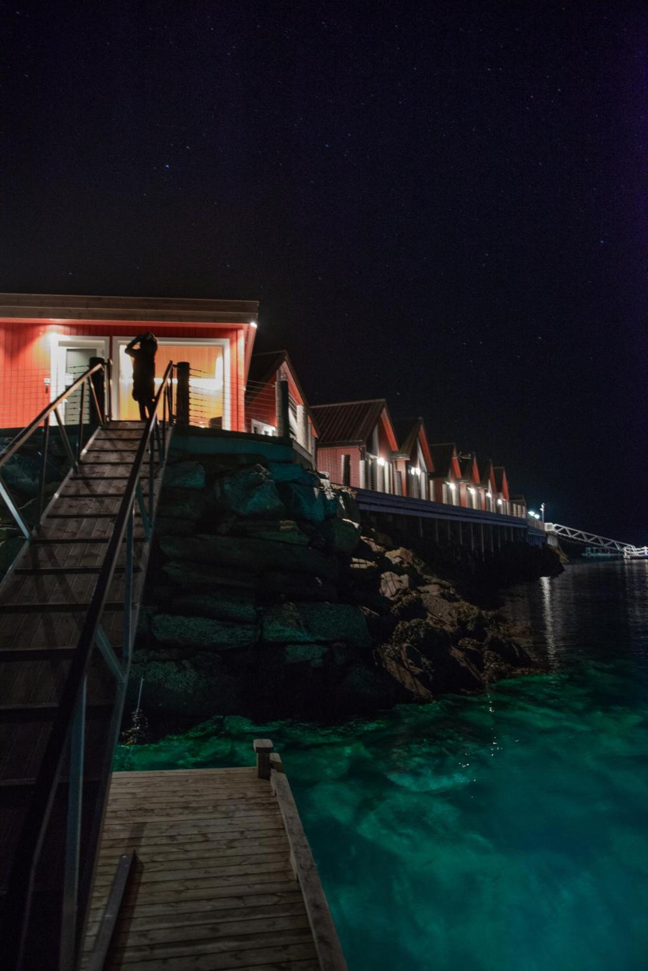 Norsk Havbrukssenter - Rorbuer Hotel Бронойсунд Екстериор снимка
